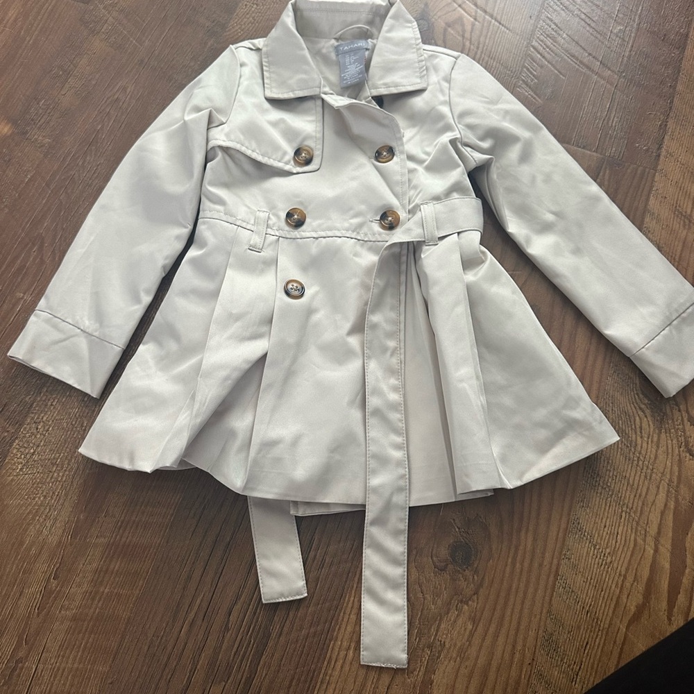 Toddler Gi Cream Trench Pea Coat